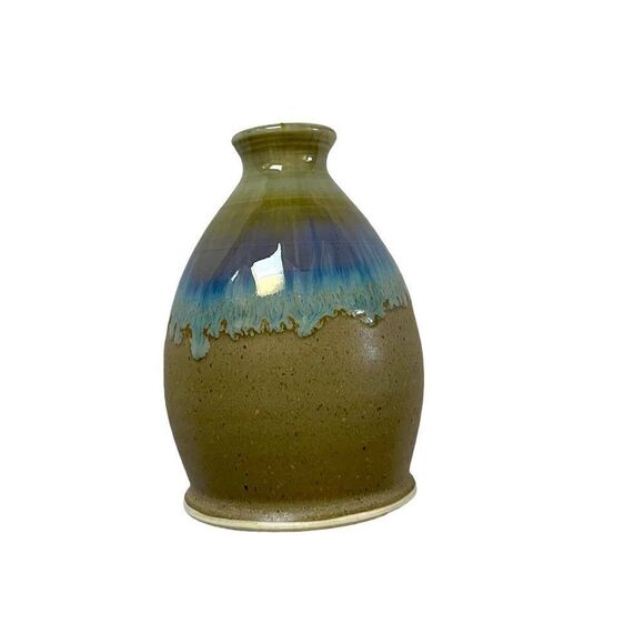 Small Pottery Bud Vase 5" Tall - Picture 2 of 7
